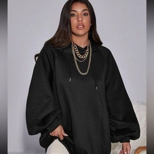 SHEIN sleeve lantern oversized hoodie